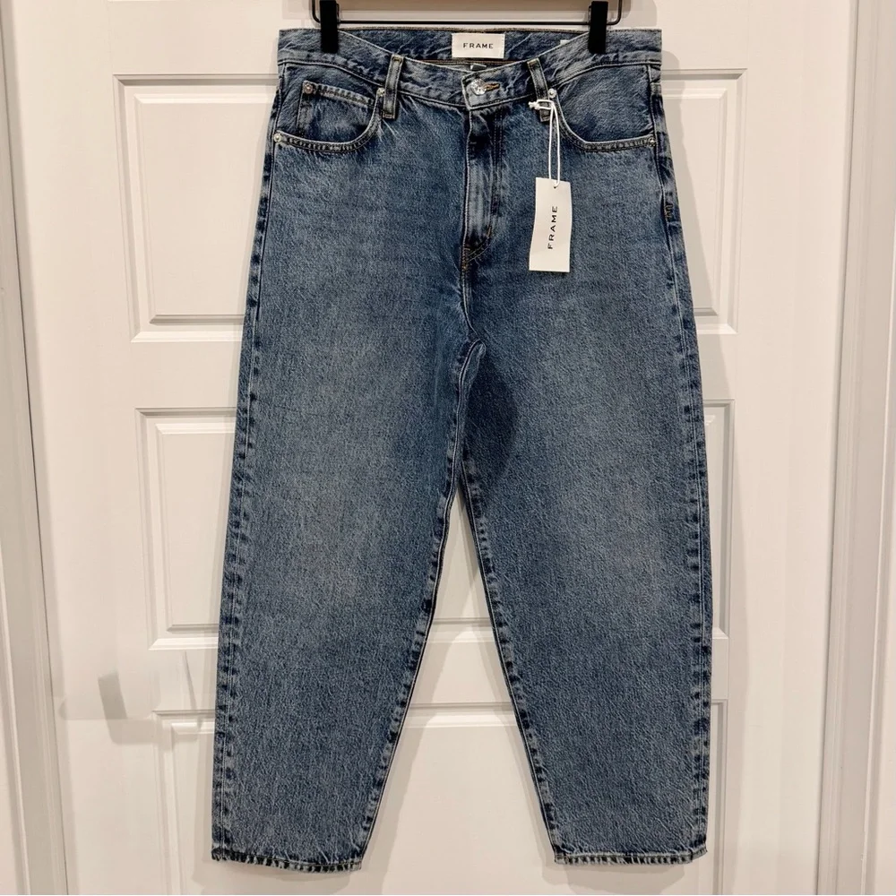 FRAME The Candle Cropped Mid-Rise Straight-Leg Jeans Size 28 – NWT - Picture 2 of 7